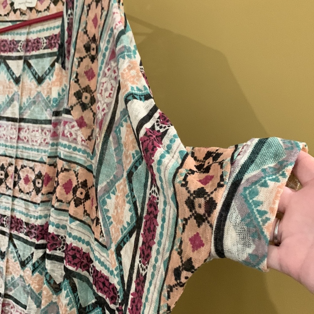 Painted Threads Open Front Cardigan - Picture 2 of 6